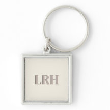 Minimalistische Monogram Bruidsmeisje Sleutelhange