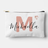 Minimalistische Monogram Meisjesnaam Script Etui (Voorkant)