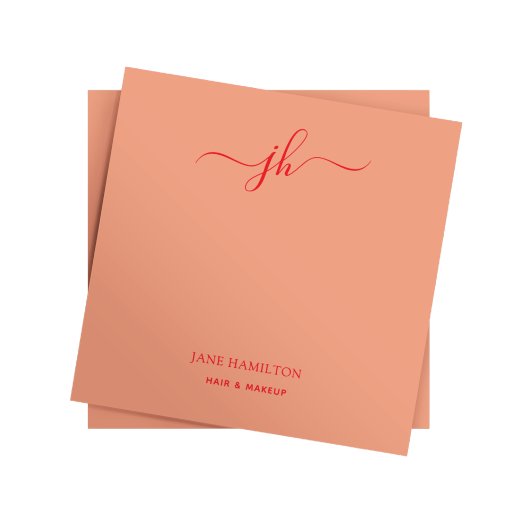 Minimalistische Monogram Script Naam Post-it® Notes