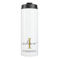 Minimalistische monogram script naam stijlvol goud