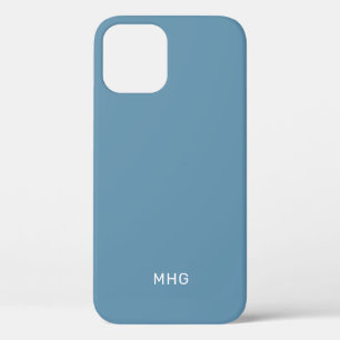 Minimalistische Monogrammen-telefoongevallen iPhone 12 Pro Hoesje