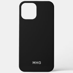 Minimalistische Monogrammen-telefoongevallen iPhone 12 Pro Max Hoesje