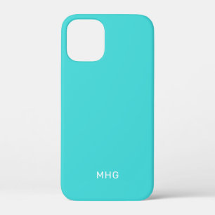 Minimalistische Monogrammen-telefoongevallen iPhone 12 Mini Hoesje