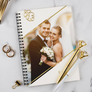 Minimalistische monogrammen van de Hoek Douane Fot Planner