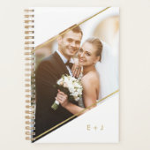 Minimalistische monogrammen van de Hoek Douane Fot Planner (Voorkant)