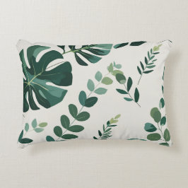 Minimalistische Monstera en Greenery Pattern - Mod Accent Kussen