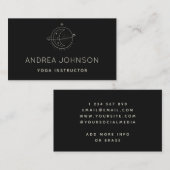 Minimalistische moon en steraar Astroloog Energy H Visitekaartje (Voorkant / Achterkant)