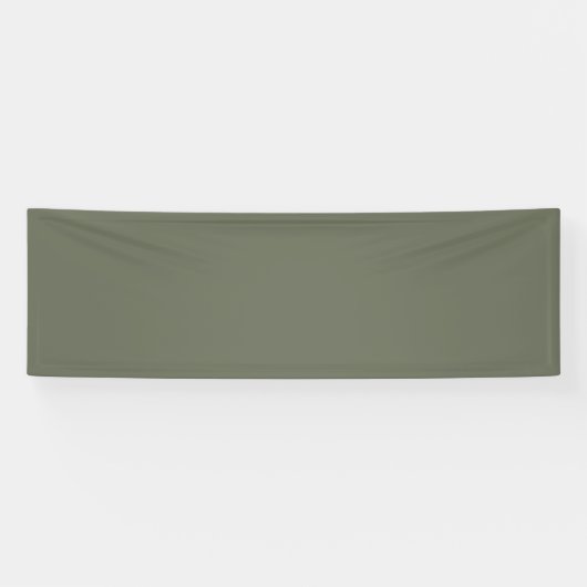 Minimalistische mosgroene aangepaste banner (Horizontaal)