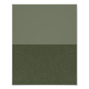 Minimalistische mosgroene posterprint – Aanpasbaar Foto Afdruk