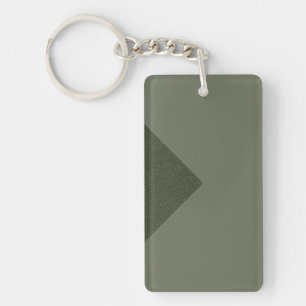 Minimalistische Moss Green Arrow Sleutelhanger – A