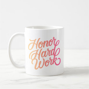 Minimalistische Motivatie harde werk gradiënt Mode Koffiemok