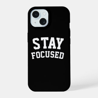 Minimalistische motivatie iPhone 15 hoesje
