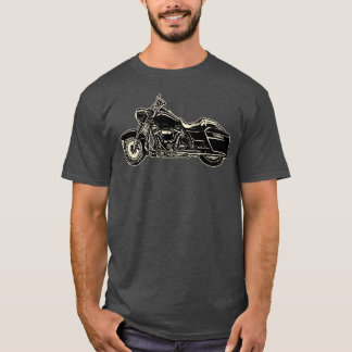 Minimalistische motorfiets t-shirt
