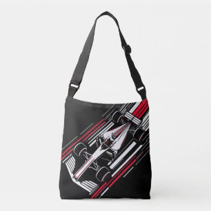 Minimalistische Motorsport Formule Race Auto Snelh Crossbody Tas