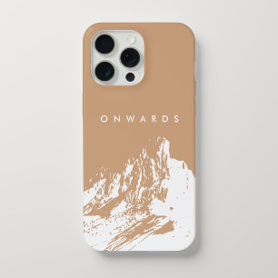 Minimalistische Mountain Soft Beige iPhone 15 Pro Max Hoesje
