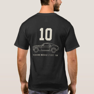Minimalistische Muscle No 10 Blockcore T-shirt