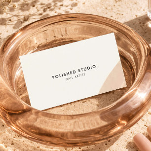 Minimalistische nagelstylist technicus Luxe Ivoor Visitekaartje