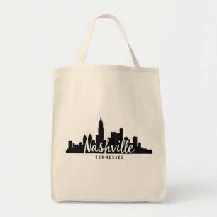 Minimalistische Nashville Silhouette, Tennessee St Tote Bag