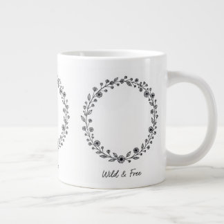 Minimalistische Natuur Liefhebber Koffiekop Extra Grote Beker