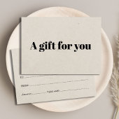 Minimalistische natuurlijke papiertextuur licht be visitekaartje