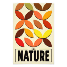 Minimalistische natuurposter – Herfst botanische w