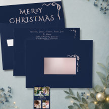 Minimalistische Navy & Rose Gouden Boog Prettig Ke