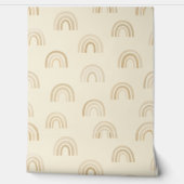 Minimalistische Neutral Rainbow Nursery behang (Afrollen)