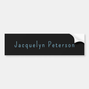 Minimalistische Neutral Zwart Blauw Elegante Moder Bumpersticker