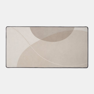Minimalistische neutrale beige bureaumat