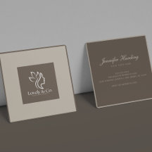 Minimalistische neutrale beige schoonheid vierkant