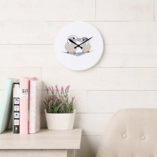 minimalistische Noordse Stern Minuutwijzer Grote Klok