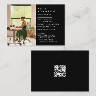 Minimalistische notaris ondertekenaar Foto Profess Visitekaartje