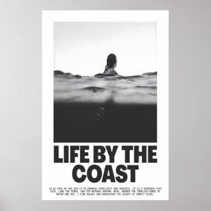 Minimalistische Oceaafotografie Print Serene Kust