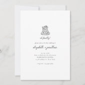Minimalistische Oh eindelijk script bruiloft Kaart (Voorkant)