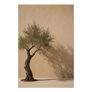 Minimalistische Olijfboom Muurkunst Poster Perfect Poster