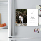 Minimalistische Olive Leaf Branch Garden Save The Magnetische Uitnodiging