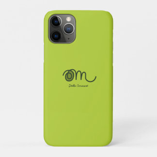 Minimalistische Om Handgeschreven Gepersonaliseerd iPhone 11 Pro Hoesje