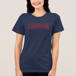 Minimalistische oma -  jaar Tri-Blend shirt
