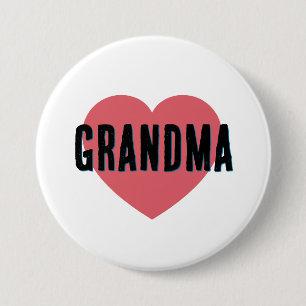 Minimalistische oma ronde button 7,6 cm