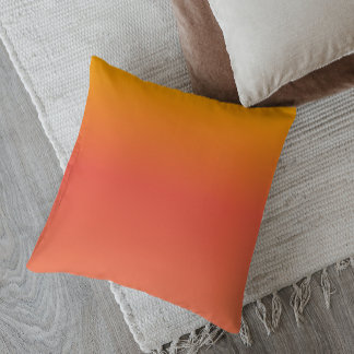 Minimalistische Ombre Levendige Zonsondergang Kussen