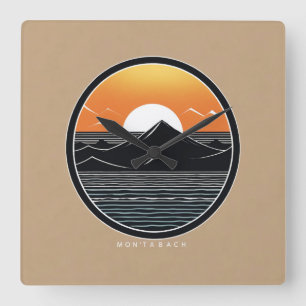 Minimalistische ontwerp Wandklok Vierkante Klok