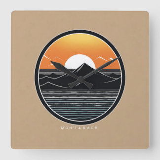 Minimalistische ontwerp Wandklok Vierkante Klok