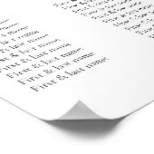 Minimalistische ontwerpuitnodiging | Elegant en mo Poster (Hoek)