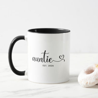 Minimalistische Oom Swash Hart Script Mok