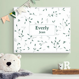 Minimalistische op maat gemaakte kinderkamer decor poster