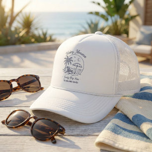 Minimalistische op maat gemaakte vakantiefamiliere trucker pet