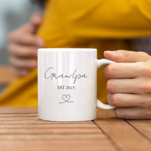 Minimalistische Opa EST Jaar Douane Cadeauwinkel Koffiemok