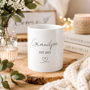 Minimalistische Opa EST Jaar Douane Cadeauwinkel Koffiemok