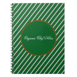 Minimalistische organische chef spiraal notitieboe notitieboek
