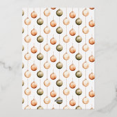 Minimalistische Ornamenten Kerstfeest Uitnodiging (Achterkant)